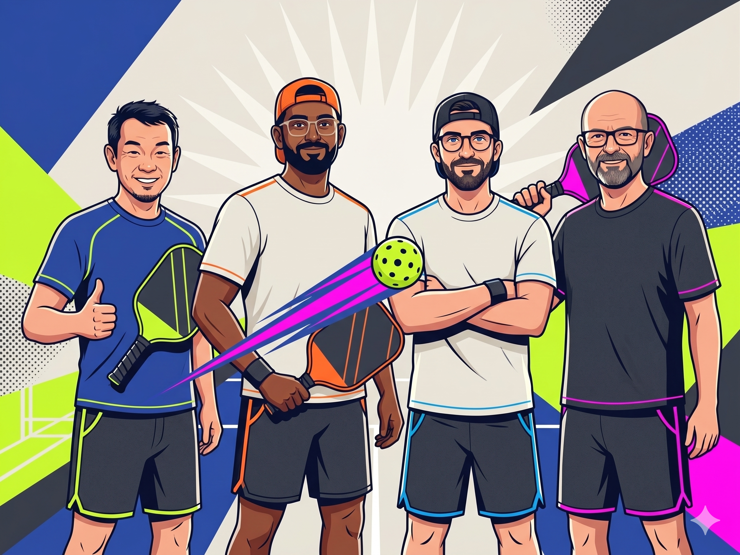 ONE BALL — the lineup illustration